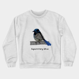 Superb Fairy Wren Crewneck Sweatshirt